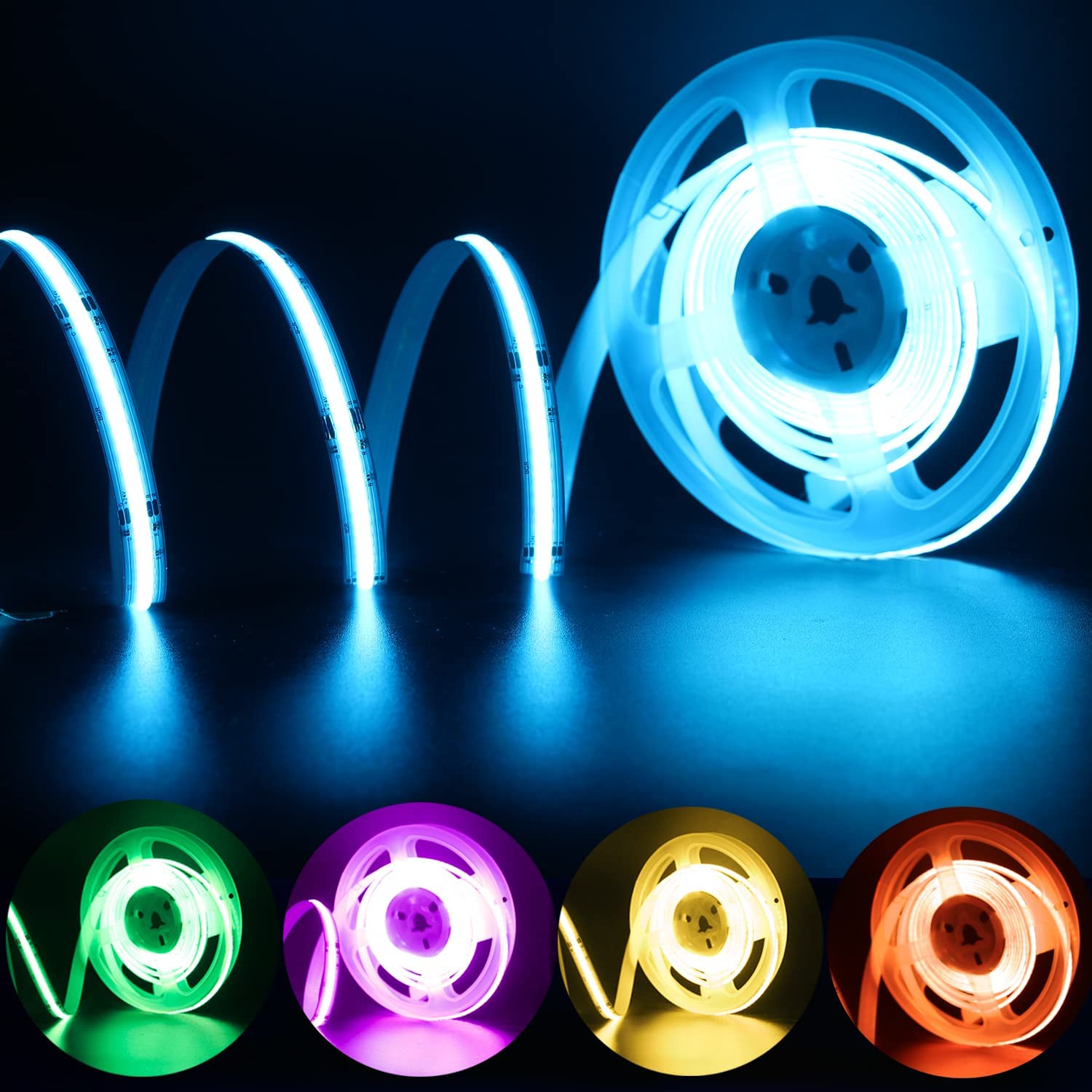 Strip Light RGB COB all colors in one