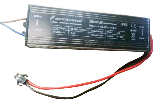 60w LED constant current waterproof driver power supply (semi aluminum shell)