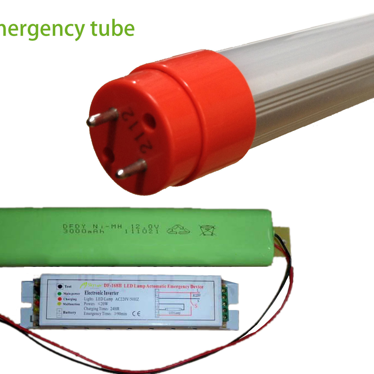 T8 Tube 2835 17W  3000k emergency enxternal Battery
