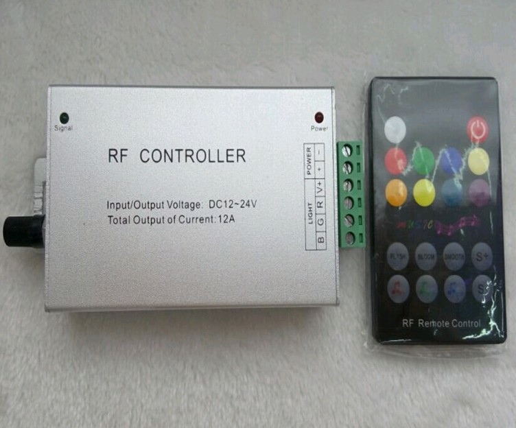 Controller RGB 18K Alu Music 12A  12-24V  144W