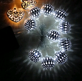 LED Solar Ball Christmas lighting  10PCS LED /Meter 